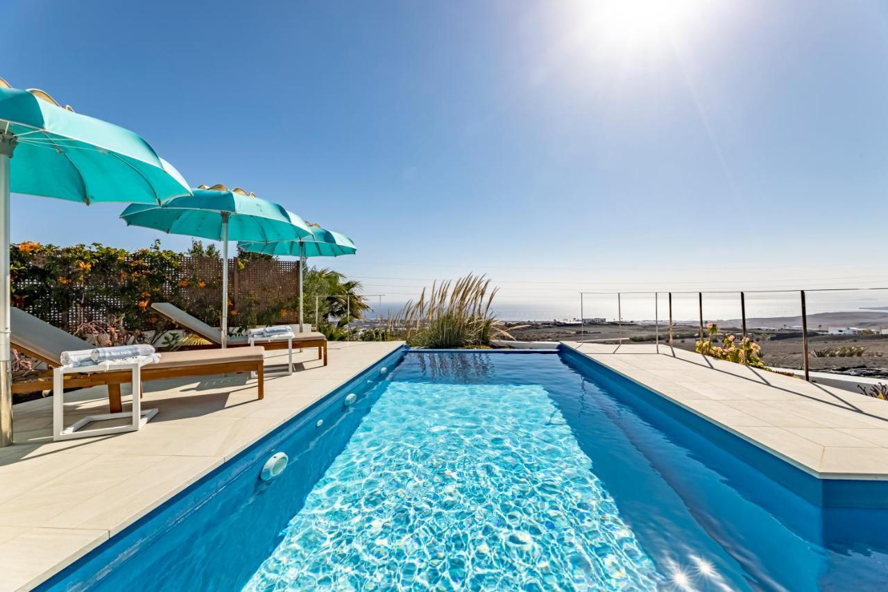 "New" Deluxe Designer Villa Infinity, With Panoramic Sea Views,Own Exclusive Heated Private Pool, Subtropical Gardens Tías Buitenkant foto